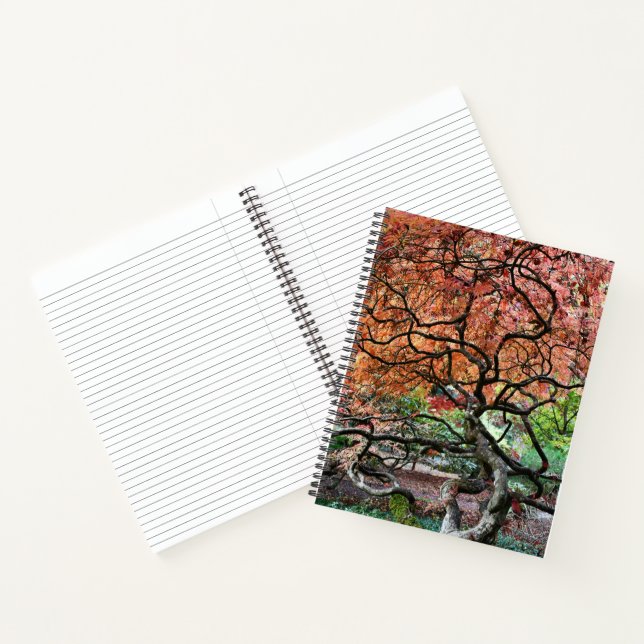Gnarly Twisted Japanese Maple Tree Notebook (Inside)