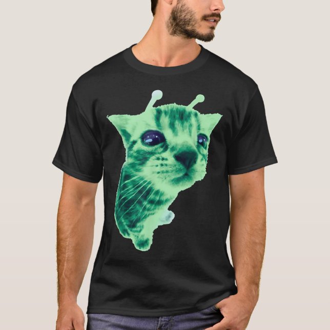 Gnarp Cat Silly Alien Cat Meme Brainrot Meme Funny T-Shirt (Front)