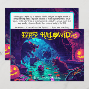 Gnaw-or-Treat: Haunted Underpass Halloween card