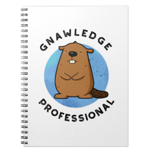 Gnawledge Professional Funny Beaver Pun Notebook