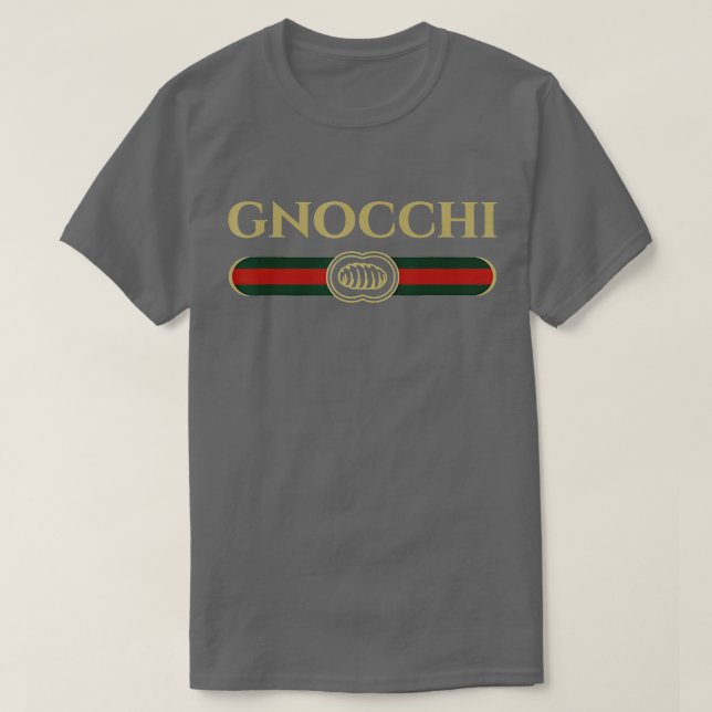 Gnocchi in fun logo style TShirt (Design Front)