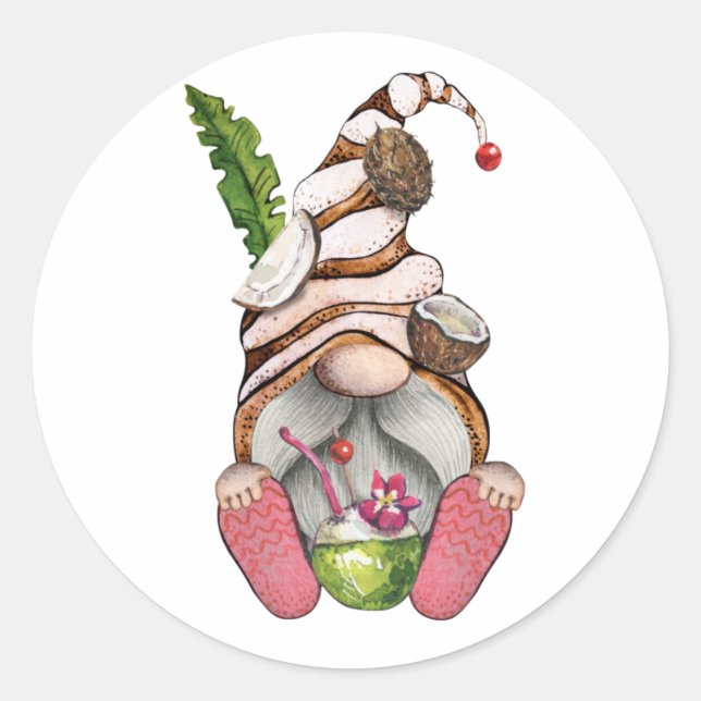 Gnom Classic Round Sticker (Front)
