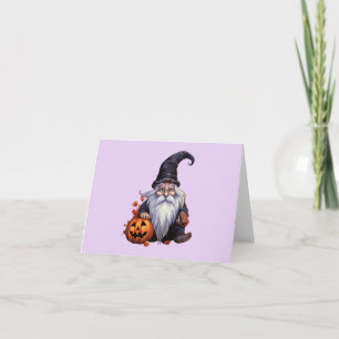 Gnom gnome Halloween Card