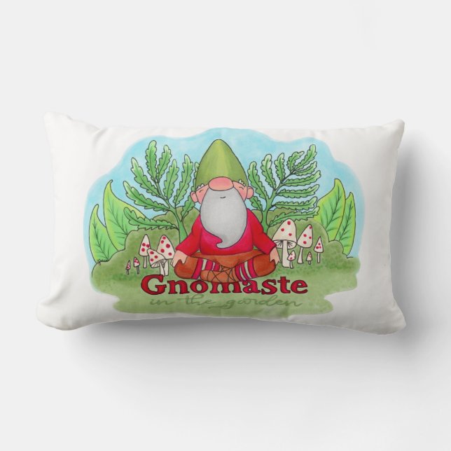 Gnomaste dans le jardin, coussin (Recto)