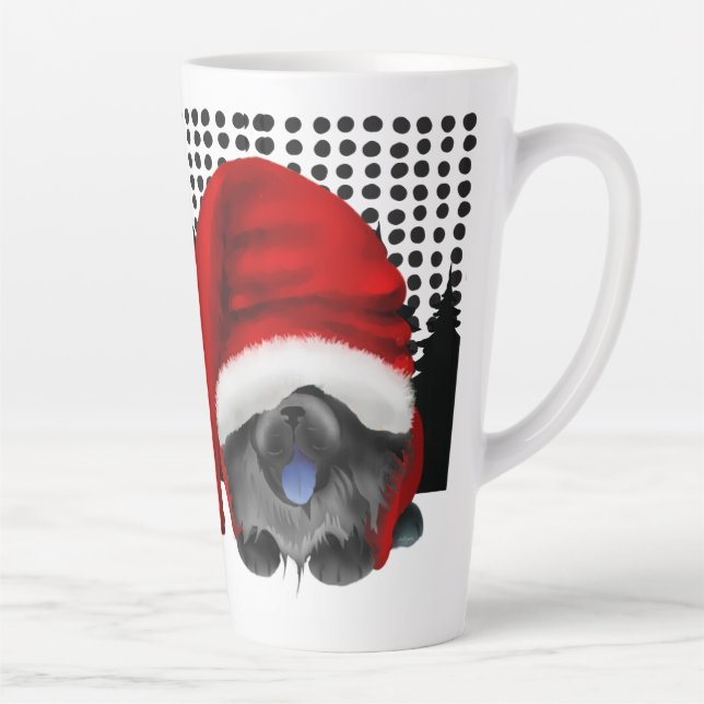 GNOME 4 LES CHOWLIDAYS -CHOW NOIR - Latte Mug (Droite)