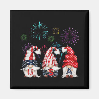 Gnome 4th Of July Independence Day Freedom Day Of  Magnet