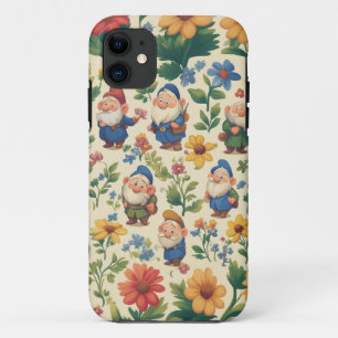 Gnome a flower pattern design iPhone 11 case