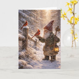 Gnome and Cardinal Card