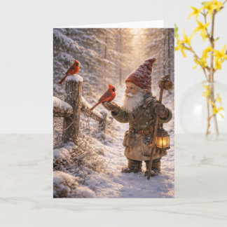 Gnome and Cardinal Card