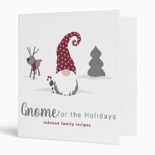 Gnome and Reindeer Scandinavian Tomte design Binder