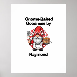 Gnome at home design poster