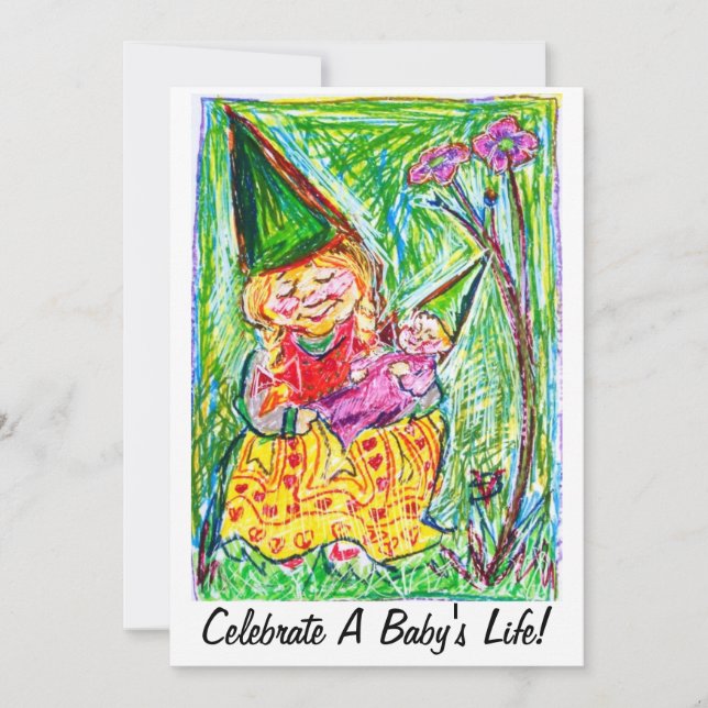 Gnome Baby Shower Invitations (Front)