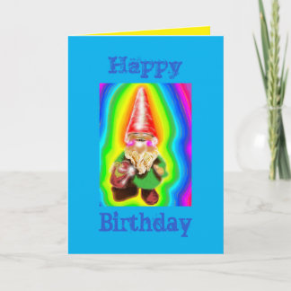 Gnome birthday card 