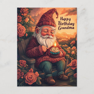 Gnome Birthday Card for Grandma