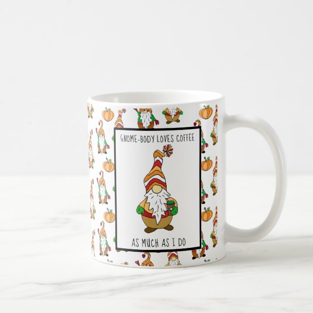Gnome-Body aime le café Comme je fais la Mug (Droite)