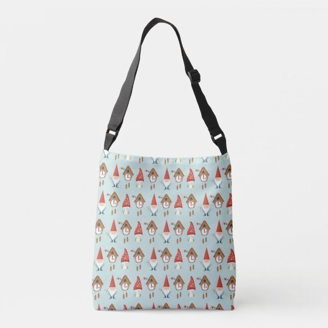 "Gnome-body Hoops Like Me!" Crossbody Bag (Back)