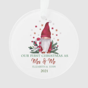 Gnome branches de pin notre premier Noël