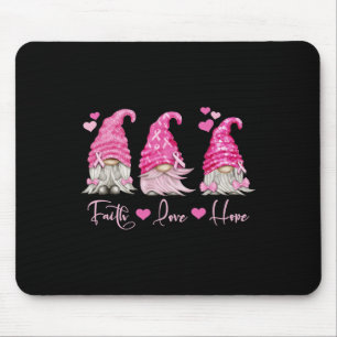 Gnome Breast Cancer Awareness  Mouse Pad