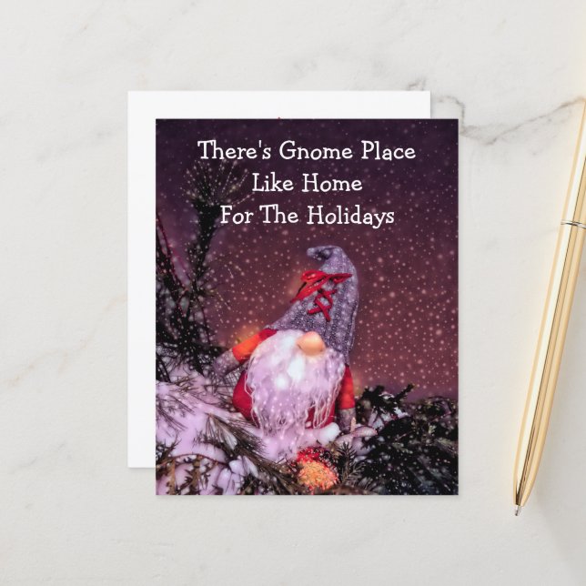 Gnome Budget Christmas New Home For The Holidays (Front/Back In Situ)