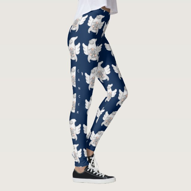 Gnome Cancer Astrology Sign Angel Leggings (Right)