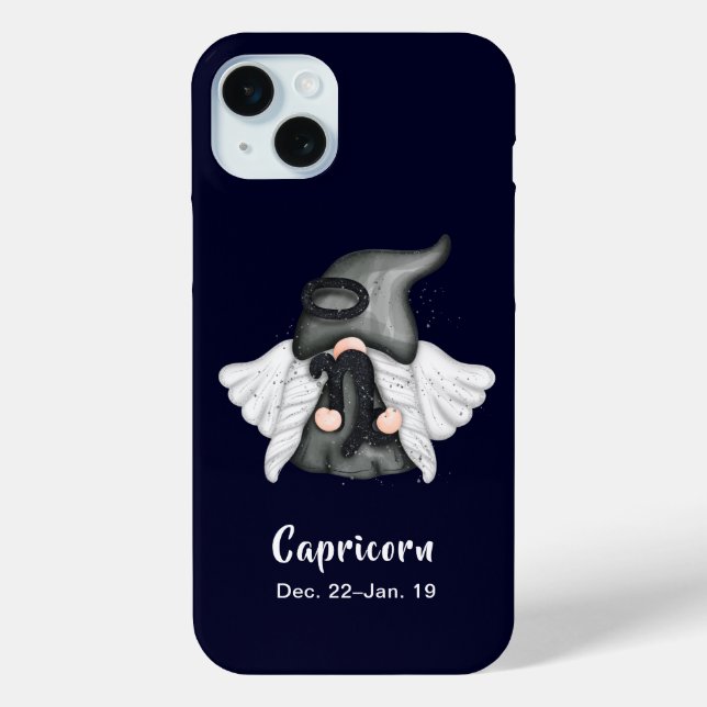 Gnome Capricorn Astrology Sign Angel Case-Mate iPhone Case (Back)