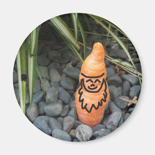 Gnome Carrot Magnet (Front)