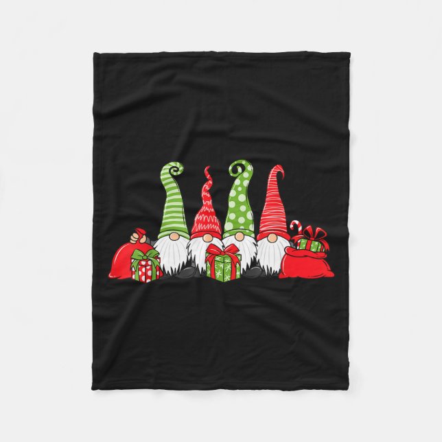 Gnome Christmas  Fleece Blanket (Front)