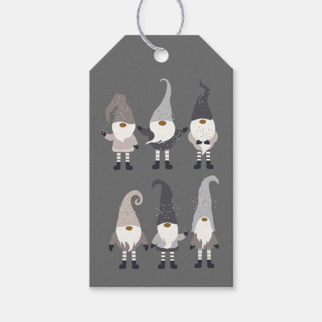 Gnome Christmas Gift Tags (Front)