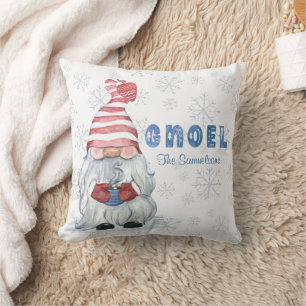 GNOME Christmas GNOEL Personalized Throw Pillow