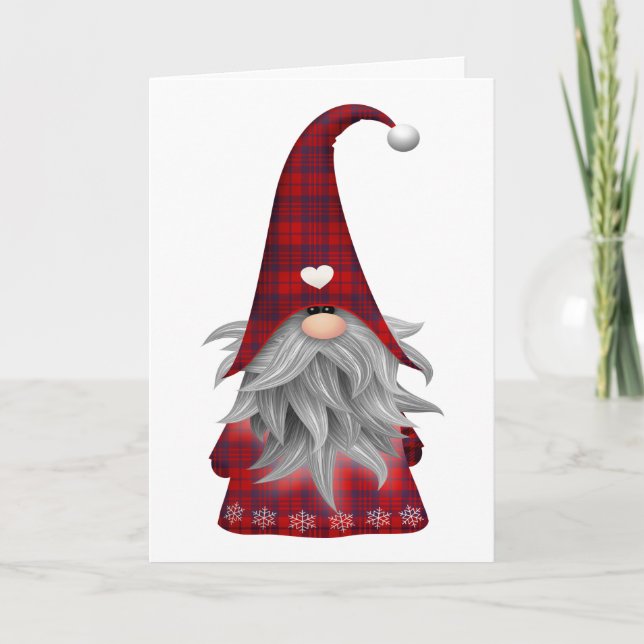 Gnome Christmas Greeting Card (Front)