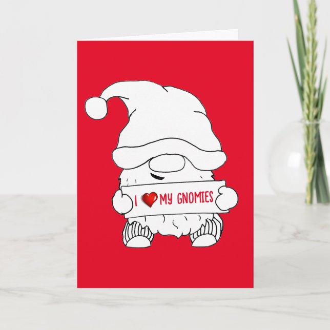 Gnome Christmas Holiday Card (Front)