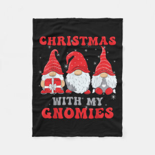 Gnome Christmas Merry Christmas Family Matching Ch Fleece Blanket