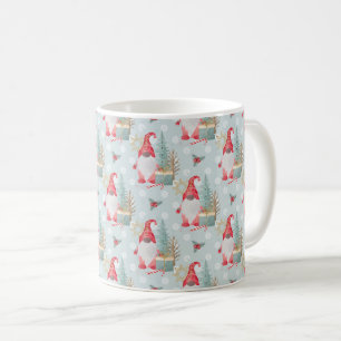 Gnome Christmas Pattern Coffee Mug