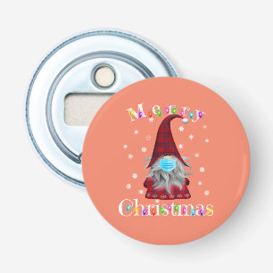 Gnome Christmas Pyjamas Face Mask - Garden Gnome Bottle Opener