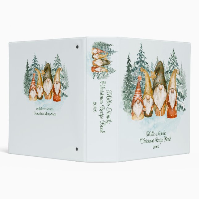 Gnome Christmas Recipe  Binder (Background)