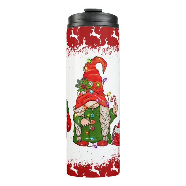 Gnome Christmas Thermal Tumbler (Front)