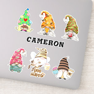 Gnome Collection Add Name Honey Bee Food Lover 8"
