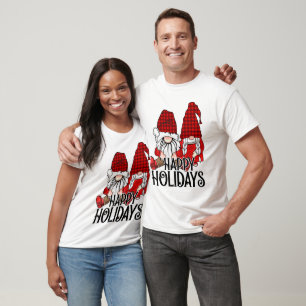 Gnome couple, happy Christmas T-Shirt