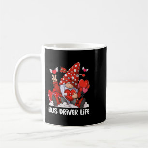 Gnome Couple Vanlentine Women Men Cute Bus Driver Coffee Mug