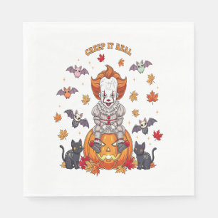 Gnome Cute Pumpkin Halloween Napkin