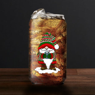 Gnome de Noël Cosy Rouge Vert Hiver Mignon