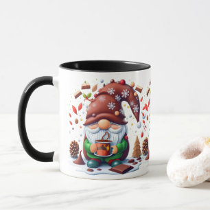 Gnome de Noël Énorme chocolat chaud café Mug