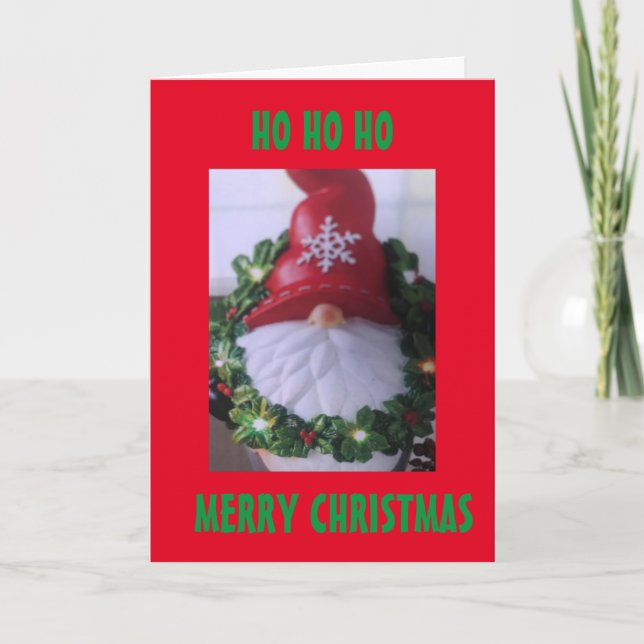 GNOME DIFFUSE LA CARTE DE VACANCES "NOËL CHEER" (Devant)