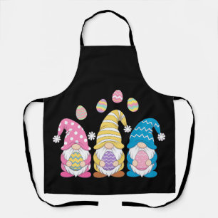 Gnome Easter Colourful Cute Eggs Spring Holiday Apron