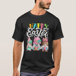 Gnome Easter Hug Egg Bunny Gnome Spring Gnomies Ha T-Shirt