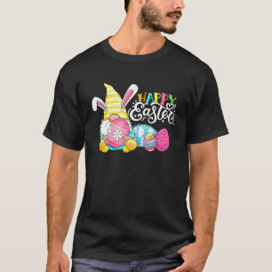 Gnome Easter Hug Egg Bunny Gnome Spring Gnomies Ha T-Shirt