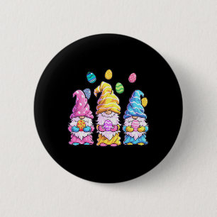Gnome Easter Shirt Women Easter Outfit Easter Girl 2 Inch Round Button