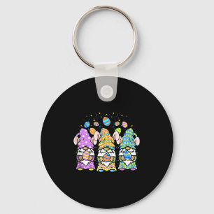 Gnome Easter Women Girls Spring Easter Bunny Egg H Keychain