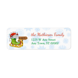 Gnome Elf Christmas Skate Return Address