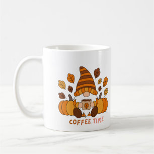 Gnome Enjoying Coffee Time on a  Mug